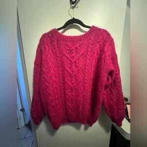 Size Large FORENZA Pink Sweater (Fits Larger)